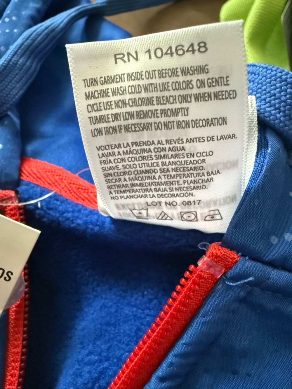 Official NHL New York Rangers full zip hoodie 🏒 - Picture 7 of 8